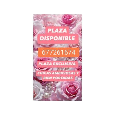 PLAZA DISPONIBLE PARA CHICAS