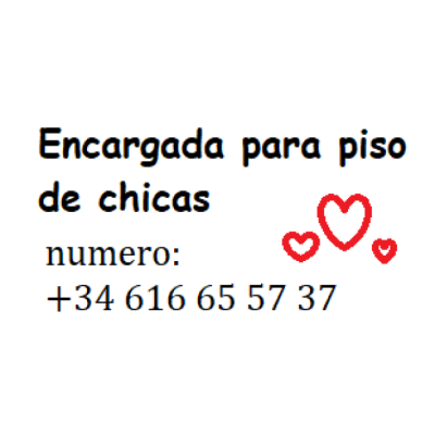 Se busca encargada para piso relax de chicas